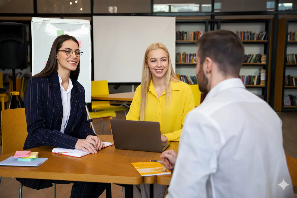 People in professional setting